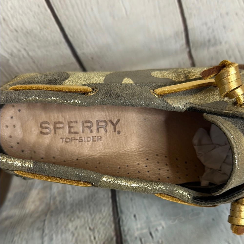 Sperry Gold Camouflage Boat Shoes - Picture 8 of 8